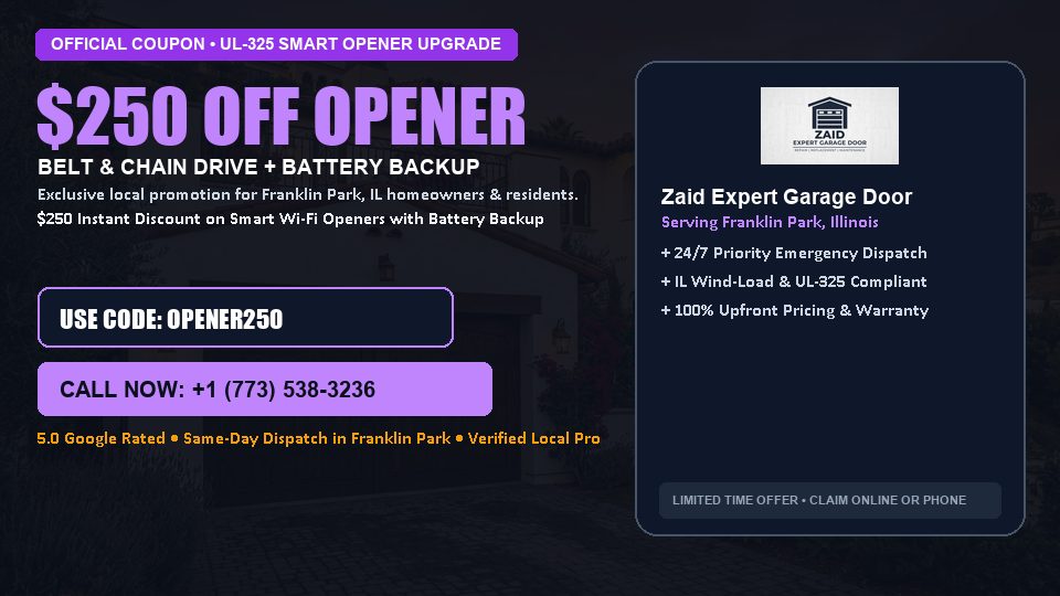Zaid Expert Garage Door $250 OFF Premium LiftMaster Opener Installation